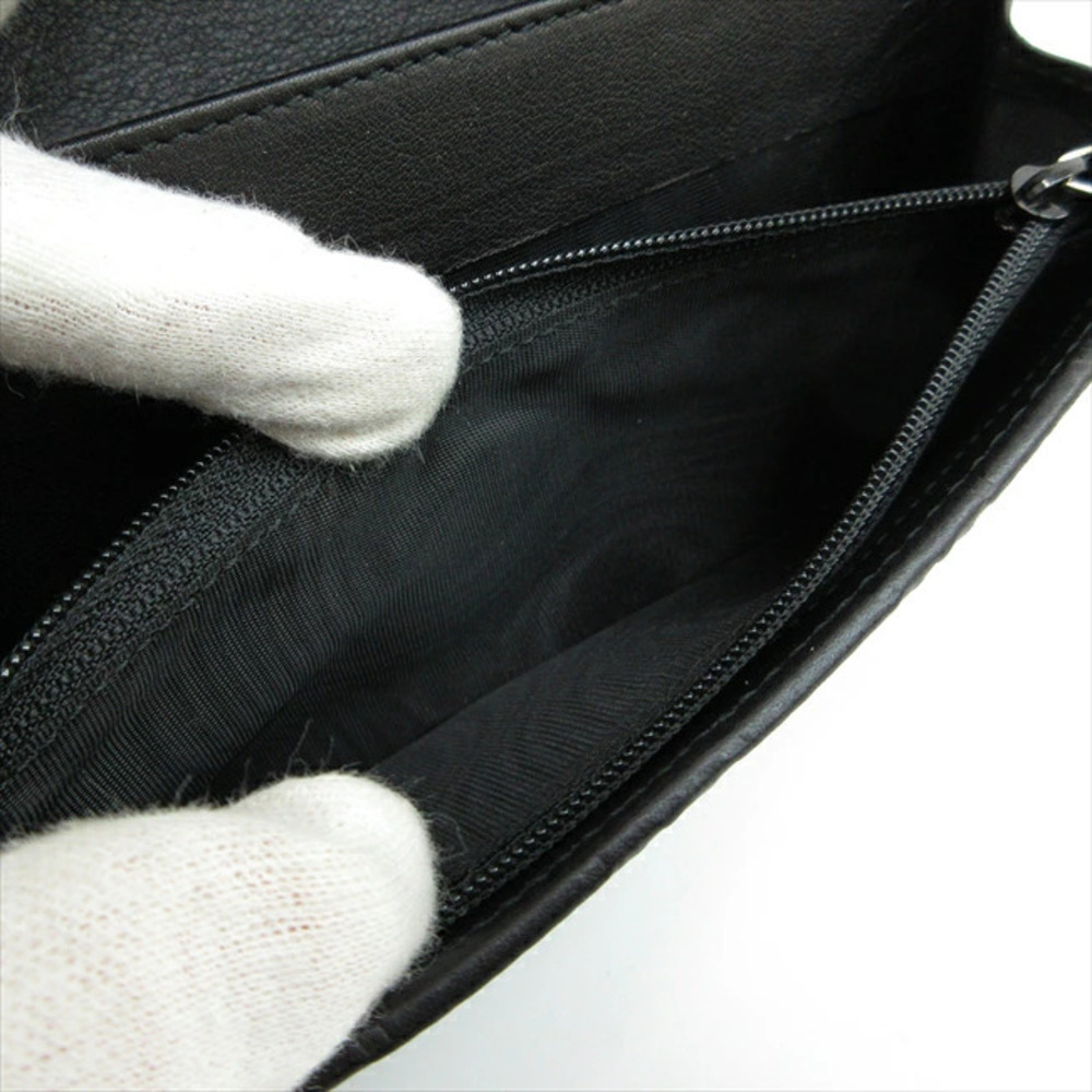 GUCCI Shima Flap Long Wallet Black Leather - Picture 9 of 9
